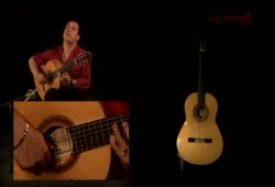 Rezar Dominguez demonstrates Francisco Barba Flamenco guitar