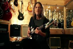 Kirk Hammett at Guitar Center San Francisco store