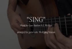 SING (Barlow/Webber) - Guitar solo cover