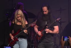 John Petrucci shreds with his wife in 2019
