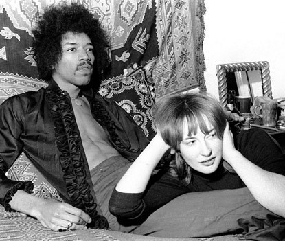 Jimi Hendrix and Monika Dannemann