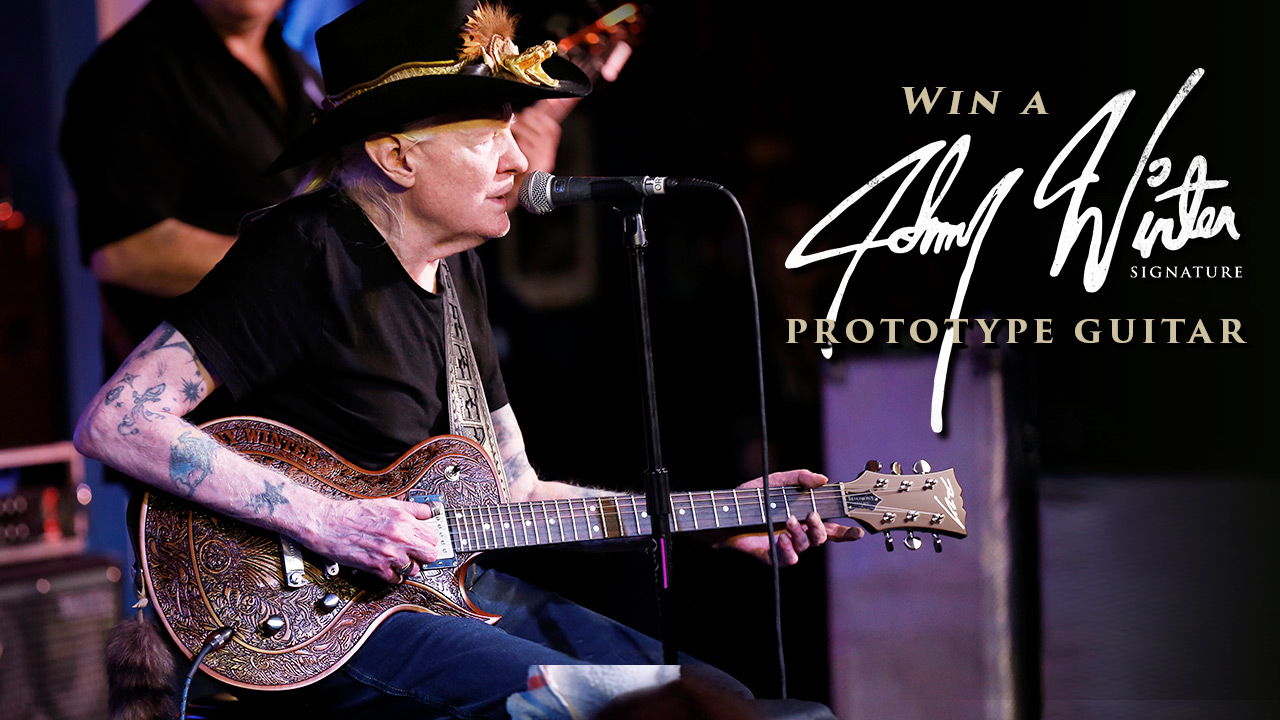 Johny Winter guitar giveaway