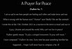 A Prayer For Peace (Psallein No. 7) by Per-Olov Kindgren
