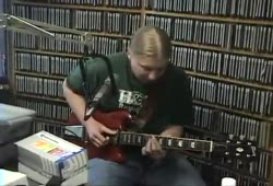 Derek Trucks recording "Chevrolet" in studio