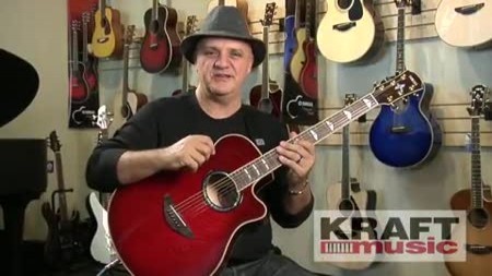 Frank Gambale presenting Yamaha APX900 acoustic Veojam