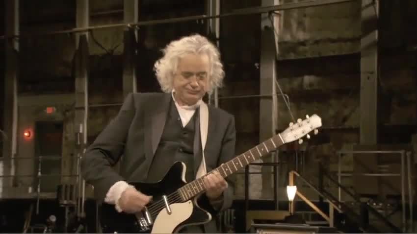 Jimmy Page shows Kashmir chords Veojam
