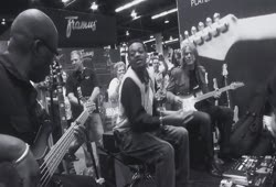 NAMM 2012: Eric Gales & Andy Timmons at Dunlop Booth