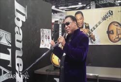George Benson at NAMM 2012 with his new Ibanez