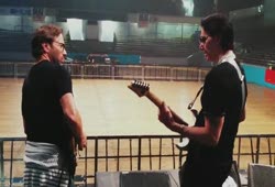 Al Di Meola and Steve Vai Soundcheck in Prague 2012