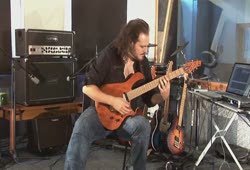 Alex Hutchings testing Boss GT-100 Amp Effects Processor