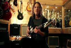 Kirk Hammett at Guitar Center San Francisco store