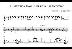Pat Martino - How sensitive transcription