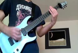 Nile - 4th Arra of Dagon cover - Schecter KM7