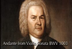 J. S. Bach: Andante from Violin Sonata No 2 in A-Minor BWV 1003