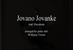 Jovano Jovanke - macedonian folksong -guitar solo