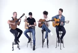 Thunderstuck - Luca Stricagnoli, Antoine Boyer, Samuelito, Cenk Erdogan acoustic quartet